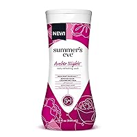 Summer's Eve Amber Nights with Oat and Shea Extracts, Daily Refreshing All Over Feminine Body Wash, Removes Odor, Feminine Wash pH Balanced, 15 fl oz