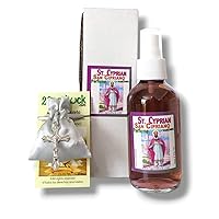 St. Cipriano Perfume with Pheromones & Amulet for Rituals & Magic - Perfume Con Feromonas & Amuleto, San Cipriano, Para Rituales Y Magia.