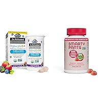 Garden of Life Dr. Formulated Organic Kids+ Probiotics, Vitamins C & D Plus SmartyPants Kids Probiotic Immunity Gummies, 60 Count