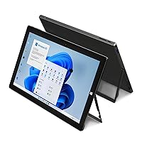ZAOFEPU 11.6 inch Windows Laptop, 6+128GB Windows 10 Home Tablet PC, 2 in 1 Laptop with Touch Screen, 1920 x 1080 FHD Large Screen Tablet Computer with Holder and Keyboard, Powerful 5000mAh,
