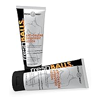 Fresh Body FB BALLS Lotion (2 Pack) Anti-Chafing Men's Soothing Cream to Powder Ball Deodorant and Hygiene for Groin Area, 3.4 fl oz