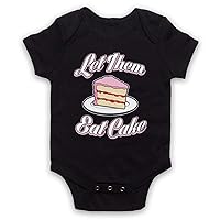 Unisex-Babys' Let Them Eat Cake Historical Quote Baby Grow