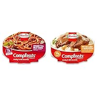 Hormel COMPLEATS Spaghetti & Meat Sauce, 7.5 Ounce (Pack of 7) & Hormel Compleats Roast Beef and Mashed Potatoes with Gravy, 9 Ounce (Pack of 6)