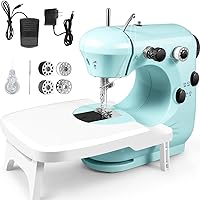 Mini Sewing Machine for Beginners Adult, 48-Piece Portable Sewing Machine,  Dual Speed Small Sewing Machine, Adults and Kids Sewing Machine, Travel  Beginner Sewing Machines with Sewing Kit and Book