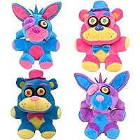  Toysvill Inspired by Five Nights at Freddy Game Action Figures  Toys (FNAF) Toy, Set 6 pcs, Height 6in [Nightmare Foxy, Freddy, Bonnie,  Fazbear, Chica and Human Security] with Masks : Toys
