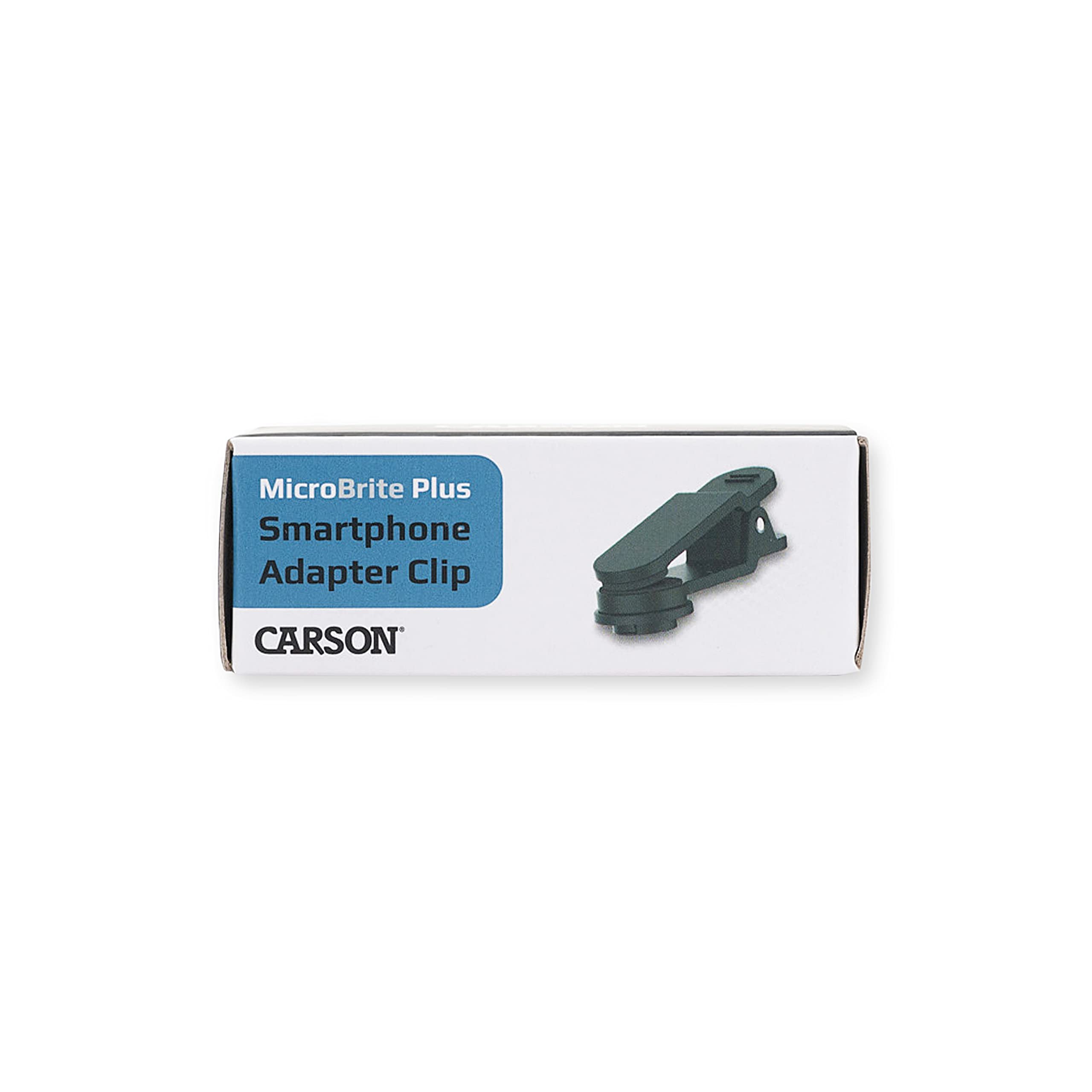 Carson Smartphone Digiscoping Adapter Clip for MicroBrite Plus 60x-120x LED Lighted Pocket Microscope for Kids and Adults (MM-310)