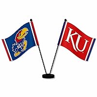 Kansas KU Jayhawks Desk and Table Top Flags