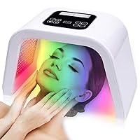 LED Light Beauty Mask 7 Color Device Home Care for Radiant Beautiful Young Skin Anti-Aging Regeneration Dark Spots Wrinkles Enlarged Pores Sagging Skin Elasticity Collagen