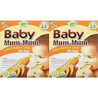 Hot-Kid Baby Mum-Mum Rice Rusks, Sweet Potato & Carrot, 1.76 Ounce (Pack of 2)