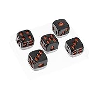 BESTOYARD 5pcs Skull dice Halloween dice Drinking Death dice Drunk dice Game Decider Toy Activity dice for Kids Mini Gaming dice Role Playing dice Creative Game Dice Vintage Child Tool Resin