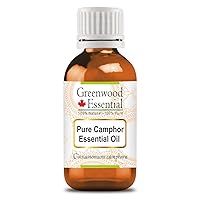 Pure Camphor Essential Oil (Cinnamomum camphora Steam Distilled 5ml (0.16 oz)