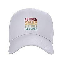 Retired Under New Management See Wife Or Details Hat Baseball Cap Sport Dad Hat Curved Brim