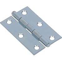 851723 Light Narrow Door Hinges and Fixed Pin Zinc 2-1/2