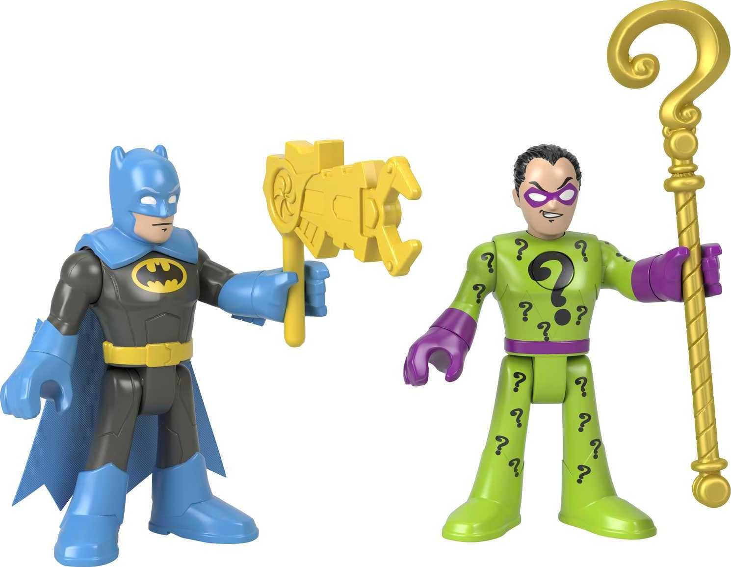 Fisher-Price Imaginext DC Super Friends Batman & The Riddler Figure Set for Preschool Kids Ages 3 to 8 Years