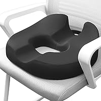 Donut Pillow Coccyx Seat Cushion for Prostate, Sciatica, Pelvic Floor, Pressure Sores, Pregnancy, Perineal Surgery, Postpartum Recovery Pain Pressure Relief Memory Foam Chair Pad