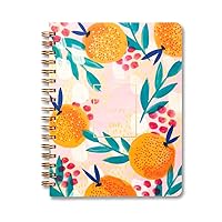 Compendium Spiral Notebook - Oh, Happy Day — A Designer Spiral Notebook with 192 Lined Pages, College Ruled, 7.5”W x 9.25”H