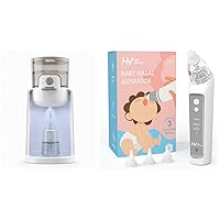 HEYVALUE Baby Bottle Warmer White & Nasal Aspirator for Baby Grey