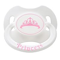 LittleForBig Bigshield Generation-II Adult Sized Printed Pacifier Princess Crown Pattern White