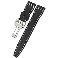 20mm 21mm 22mm Calfskin WatchBand For IWC Mark LE PETIT PRINCE IW327004 IW377714 Big Accessories Folding Buckle