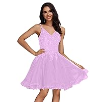 MllesReve Tulle Homecoming Dresses Teens Lace Beaded Party Dress Juniors Short Prom Dresses