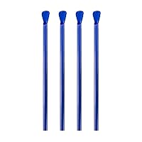 Concession Spoon Straws. All Blue in Color. Pack of 200 Count. 7. 5 inches