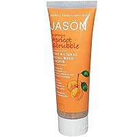 Jason Natural Products Apricot Scrubble Face Wash, 4 Ounce - 6 per case.