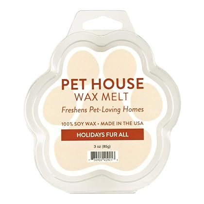 One Fur All Pet House Wax Melts - Holidays Fur All Pack of 2 - Pet Odor Eliminating Wax Melts - Long-Lasting Scented Wax Melts - Pet-friendly Wax Melts - Natural Wax Melts