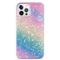 XYX Case Compatible with iPhone 13, Gradient Color IMD Design Series TPU Phone Full-Body Protective Cover Cover for iPhone 13, Rainbow Color