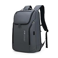 FENRUIEN Mens Business Laptop Backpack, Anti-theft Waterproof Computer Backpack with YKK Double Zippers and USB Port, Bookbag Weekender Backpack for 15.6 Inch for Travel/Work/Office/College/Daily