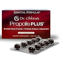 Dr. Ohhira's Propolis Plus 60 Capsules with Brazilian Green Propolis, Probiotic Extract and Astaxanthin