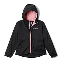 Columbia Youth Girls Rain-Zilla Jacket, Black, XX-Small