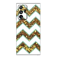 MightySkins Skin for Samsung Galaxy Note 20 Ultra 5G - Glitzy Chevron | Protective, Durable, and Unique Vinyl Decal wrap Cover | Easy to Apply, Remove, and Change Styles | Made in The USA