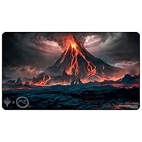 Ultra PRO - The Lord of The Rings: Tales of Middle-Earth Playmat Featuring: Mount Doom for Magic: The Gathering, Protect Cards During Gameplay, Use as Mousepad, & Desk Mat