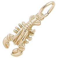 Rembrandt Charms Lobster Charm, 10K Yellow Gold