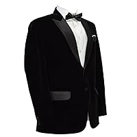 Black Velvet Tuxedo Jacket Party Wear Blazer Coats XS-4XL