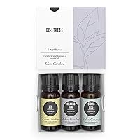 De-Stress Essential Oil 6 Set Best 100% Pure Aromatherapy Kit (for Diffuser & Therapeutic Use), 10 ml