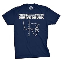 Don't Drink and Derive T Shirt Funny Math Teacher Hilarious Drinking Graph Tee