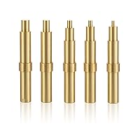 5Pcs Heat Set Insert Tips for M2,M2.5,M3,M4,M5 Threaded Inserts, Compatible with Weller WES51 WESD51 PES50/51 WE1010NA WCC100 LR21 Soldering Irons ET Tips, Used for Connecting 3D Printed Parts