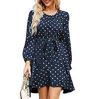 JASAMBAC Formal Dresses for Women Evening Party A Line Ruffle Tiered Dress Vacation Prom Dresses Fit Flare Short Dress Blue
