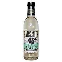 Barsmith Bar Essentials Simple Syrup, Pure Cane Sugar Non-GMO Cocktail Mixer, 12.7-oz. Bottle, Pack of 1