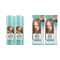 Hair Color Root Cover Up Hair Dye Dark Blonde 2 Ounce (Pack of 2) (Packaging May Vary) & Root Rescue Dark Blonde 7 2PK