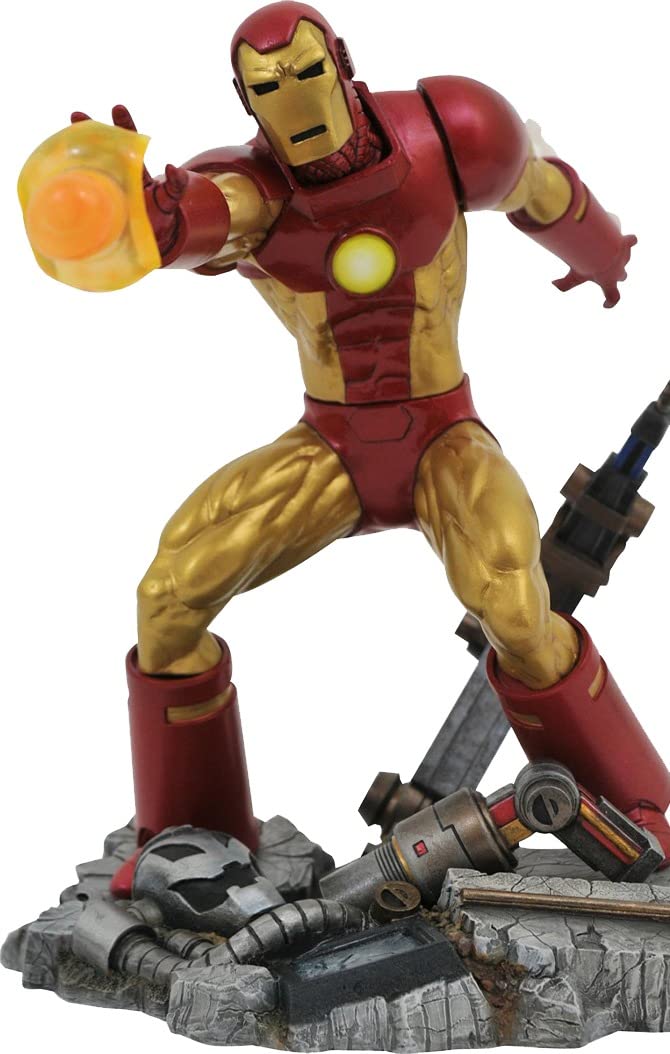 DIAMOND SELECT TOYS Marvel Gallery: Iron Man PVC Statue, Multicolor, 9 inches