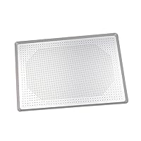Perforated Sheet Pan Pizza Pan for Oven with Holes Oven Pan Rectangle Baking Pan Pizza Crisper Pan for Party Kitchen Dessert, Style A