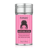 Hair Wax Stick, Wax Stick for Hair Wigs Slick Stick, Styling Wax Non-Greasy, Hair Pomade Stick for Fly Away & Edge Control Frizz Hair 2.7oz