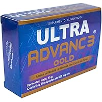 Ultra Advance 3 Gold: Ultimate Joint Support with Omega-3, Turmeric, Glucosamine Chondroitin Formula. Vegan, Non GMO, 30 Capsules, 500 mg