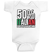 Threadrock Unisex Baby 50% Italian Is Better Than Nothing Bodysuit
