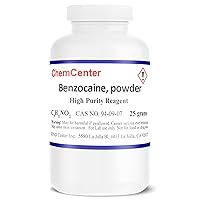 Benzocaine, Ultra Pure, Fine Crystalline Powder, 25 Grams