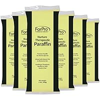 ForPro Nurture Paraffin Wax Refill, Coco Mango, Six 1-Pound Paraffin Blocks, Non-Greasy, Moisturizing for Soft & Healthy Skin, Coconut Mango, 6 Lbs
