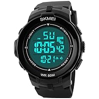 FANMIS Unisex Analog Digital Outdoor Sports Watch Military Tactics Multi Function LED Electronic Large Waterproof Watch Candy Color Student Wrist Watch