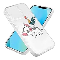 Moana Pua and Chicken Custom Case for iPhone 14 /iPhone 14 Pro/iPhone 14 Plus/iPhone 14Pro Max Slim Fit Soft TPU Funny Cover